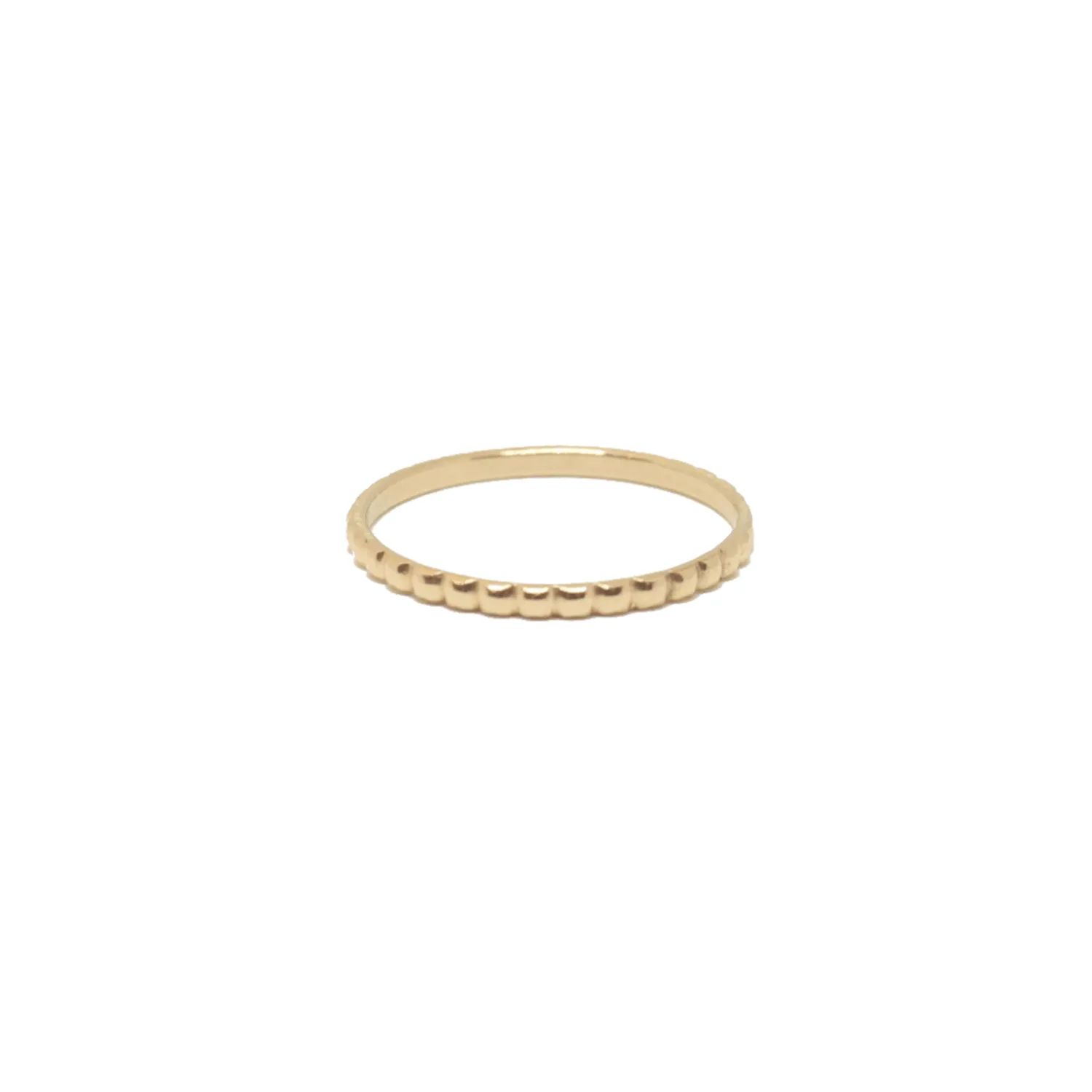 14k Gold Pleated Gold Band