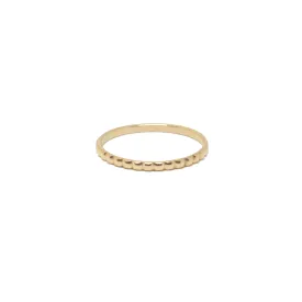 14k Gold Pleated Gold Band