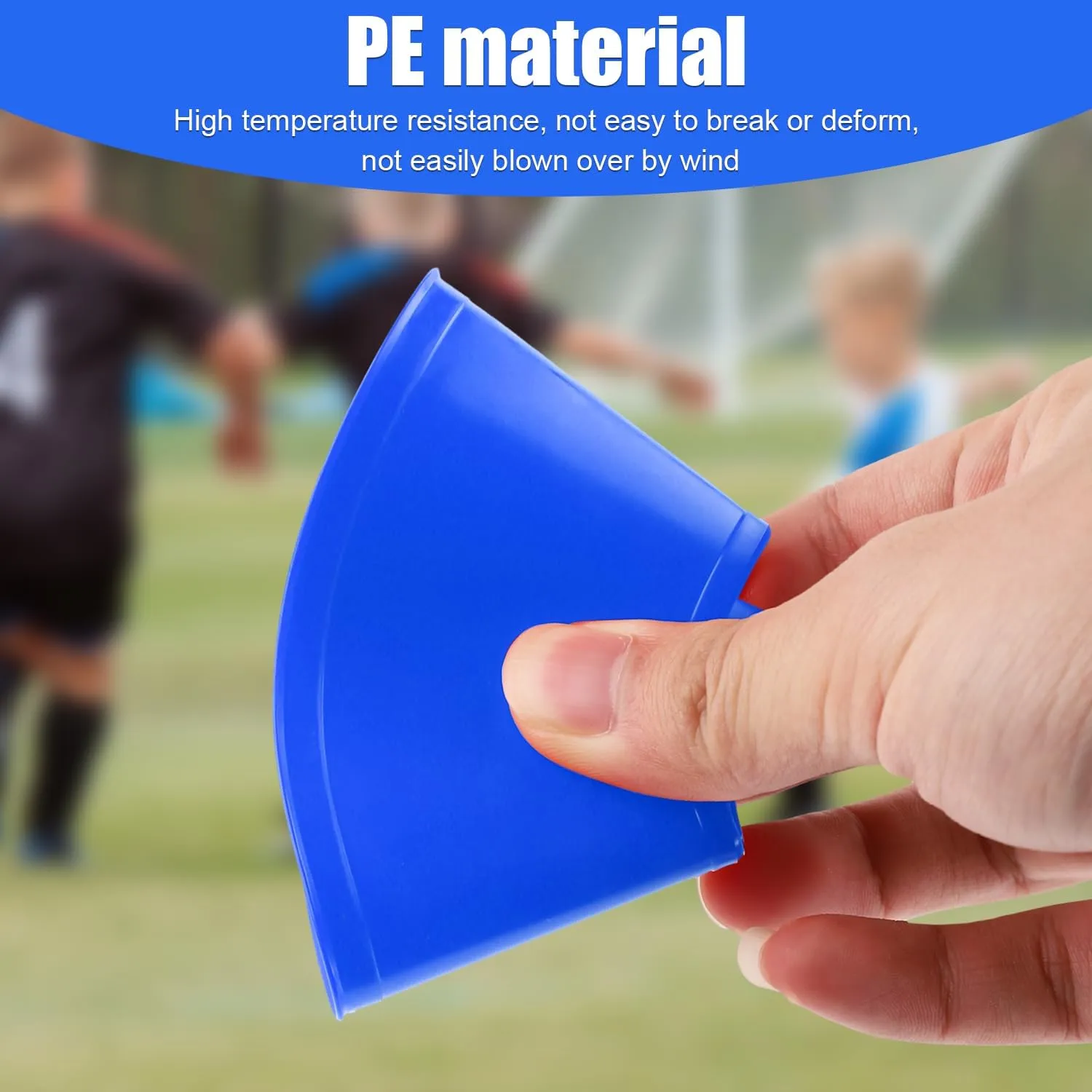 15pcs Soccer Cones for Training, Mini Football Disc Cones Flexible Agility Cones Training Cones for Basketball Football Practice Equipment Running Sports Games Kids Skating