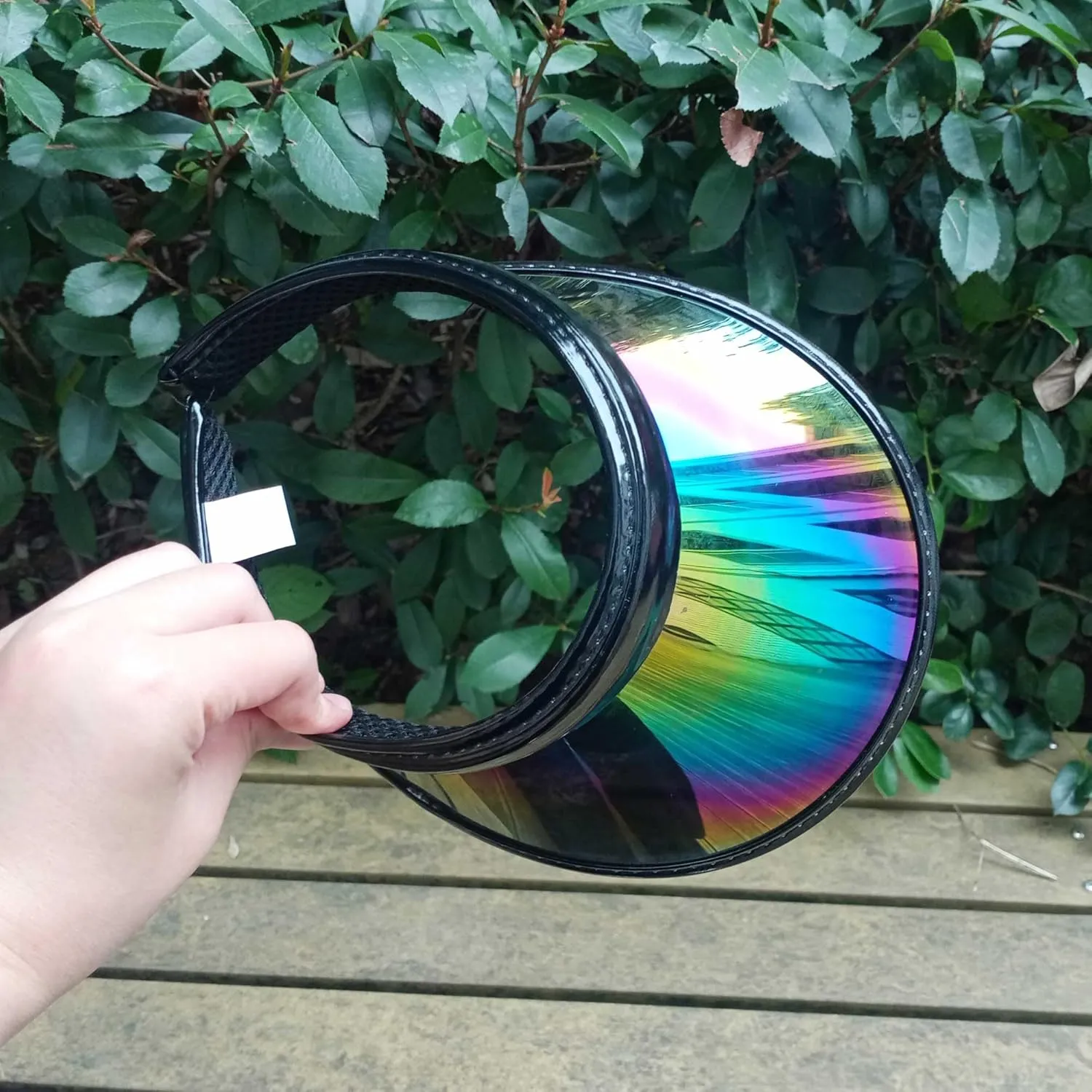 2 Pack Sun Visor Hats Women Men Clip-on Iridescent Clear Sport Outdoor Cap