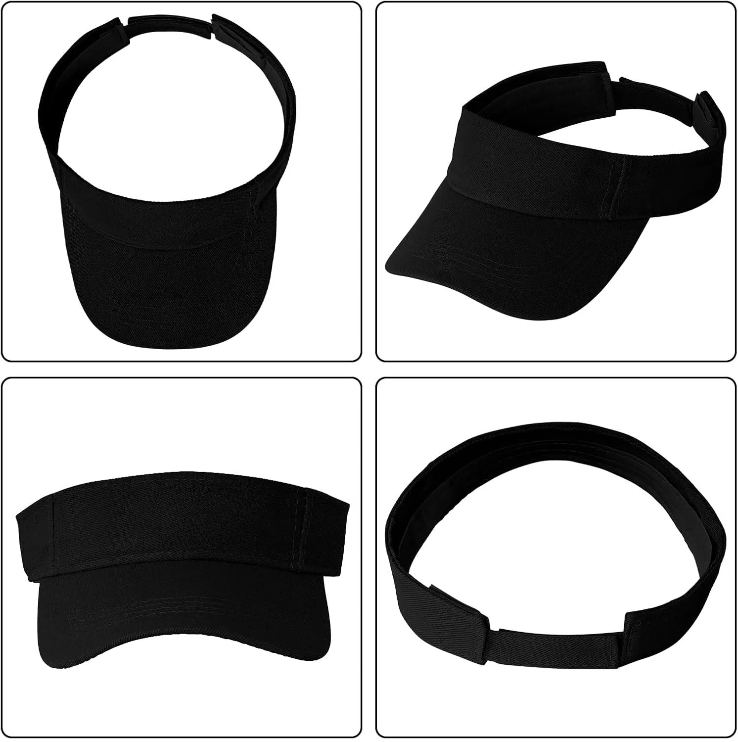 2 Pcs Sport Sun Visor Hats Wear Athletic Visor Hat for Women and Men Adjustable Beach Caps for Baseball Tennis Golf