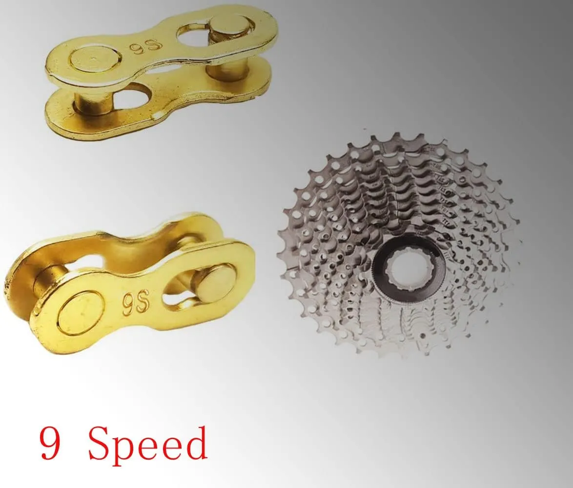 4 Pairs Bicycle Missing Link 1/6/7/8/9/10/11/12 Speed Chain Reusable Steel Bike Chain Link