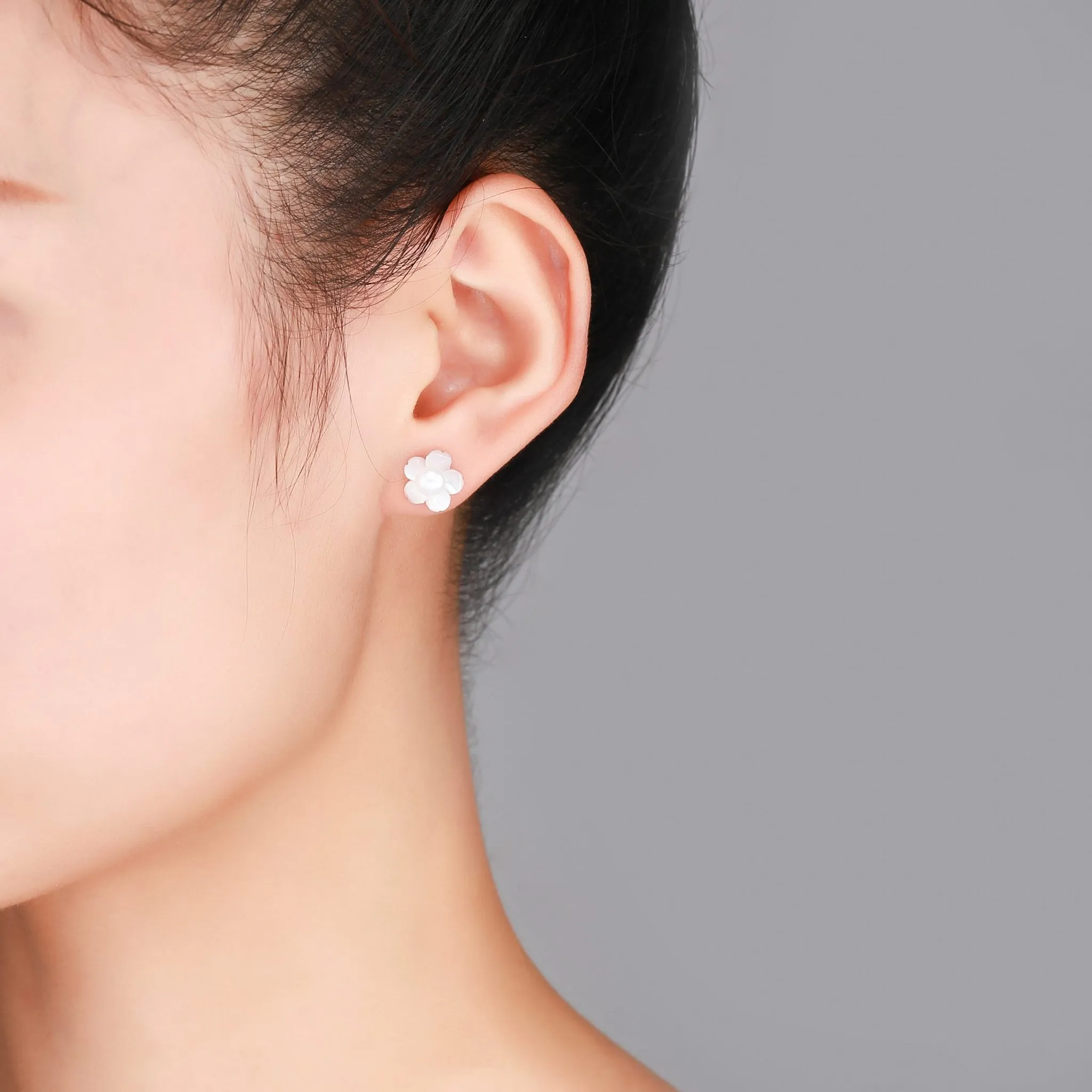 5mm Sterling Silver Pearl Studs Earrings