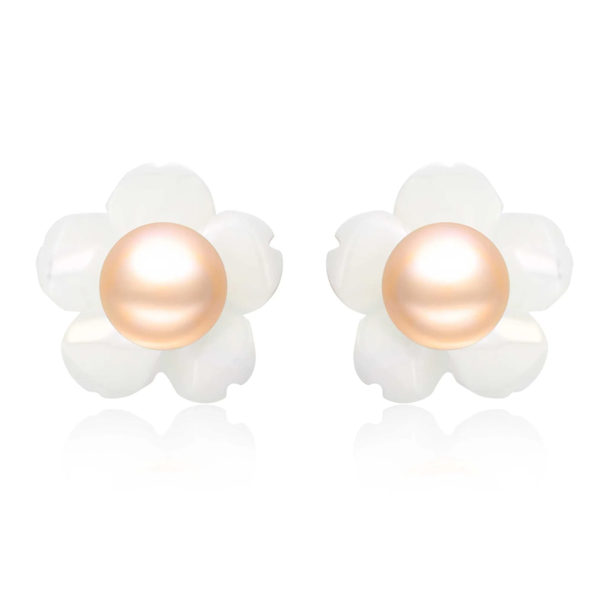 5mm Sterling Silver Pearl Studs Earrings