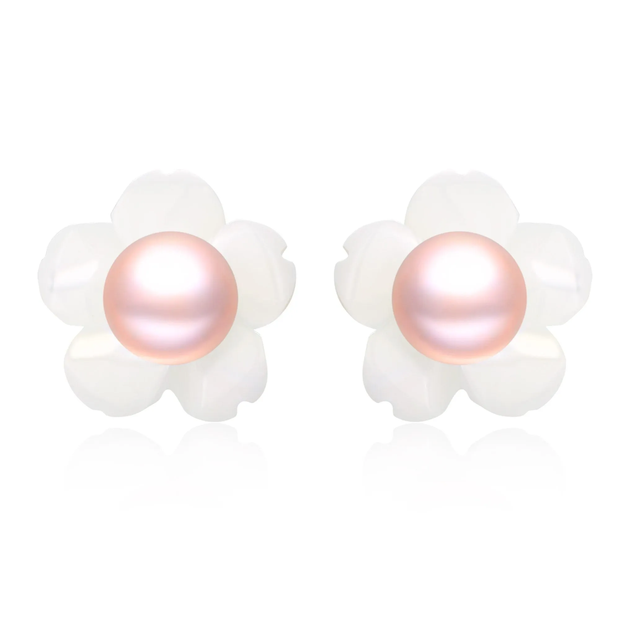 5mm Sterling Silver Pearl Studs Earrings