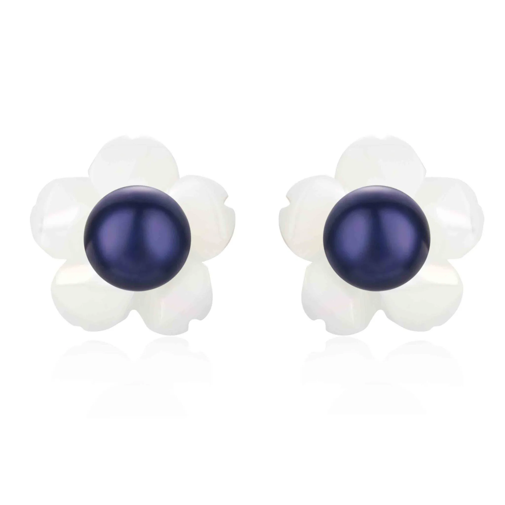 5mm Sterling Silver Pearl Studs Earrings