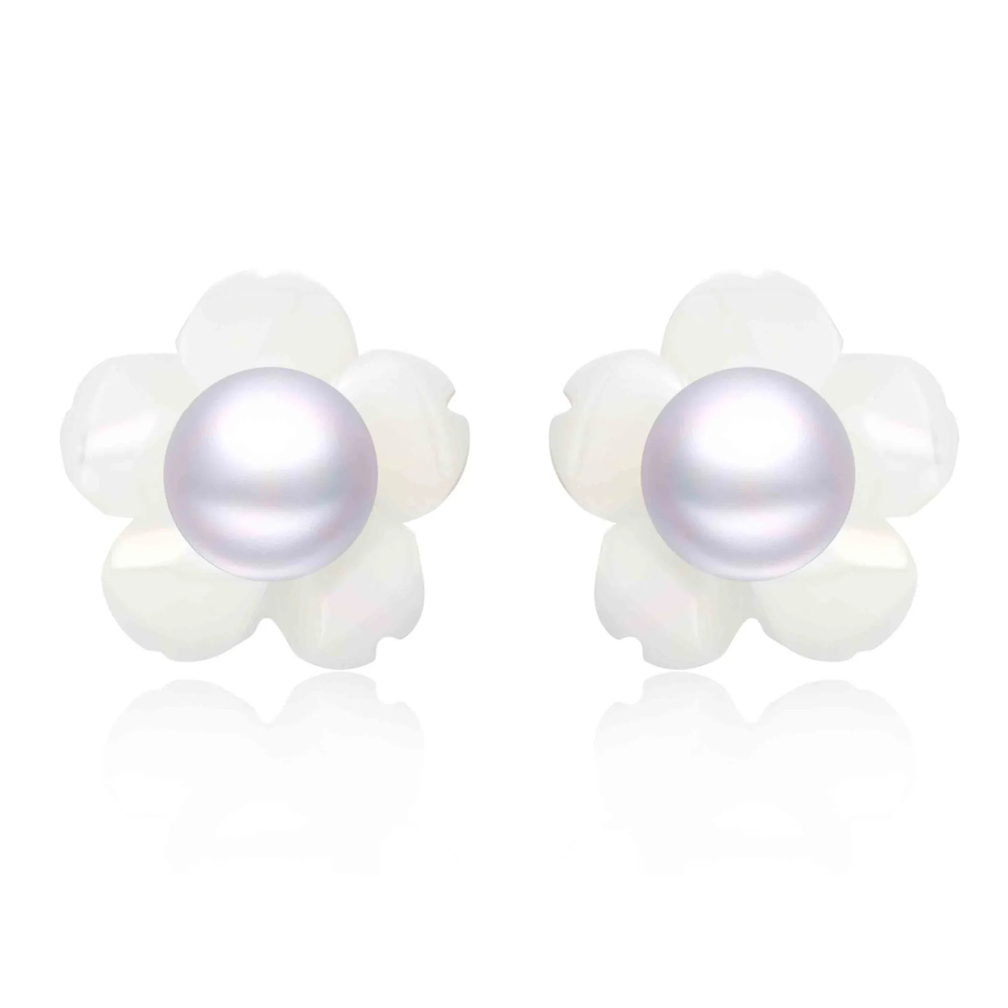 5mm Sterling Silver Pearl Studs Earrings
