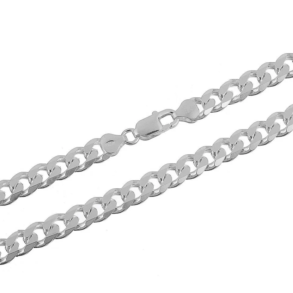 6MM - 8" Sterling Silver Bracelet Curb or Cuban Link GD180 Wholesale - Pulsera Cubana 8" de Plata Por Mayoreo