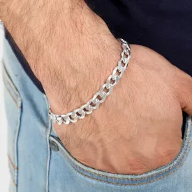 6MM - 8" Sterling Silver Bracelet Curb or Cuban Link GD180 Wholesale - Pulsera Cubana 8" de Plata Por Mayoreo