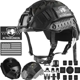 ACTIONUNION Airsoft Helmet Set PJ Type Tactical Paintball Helmet
