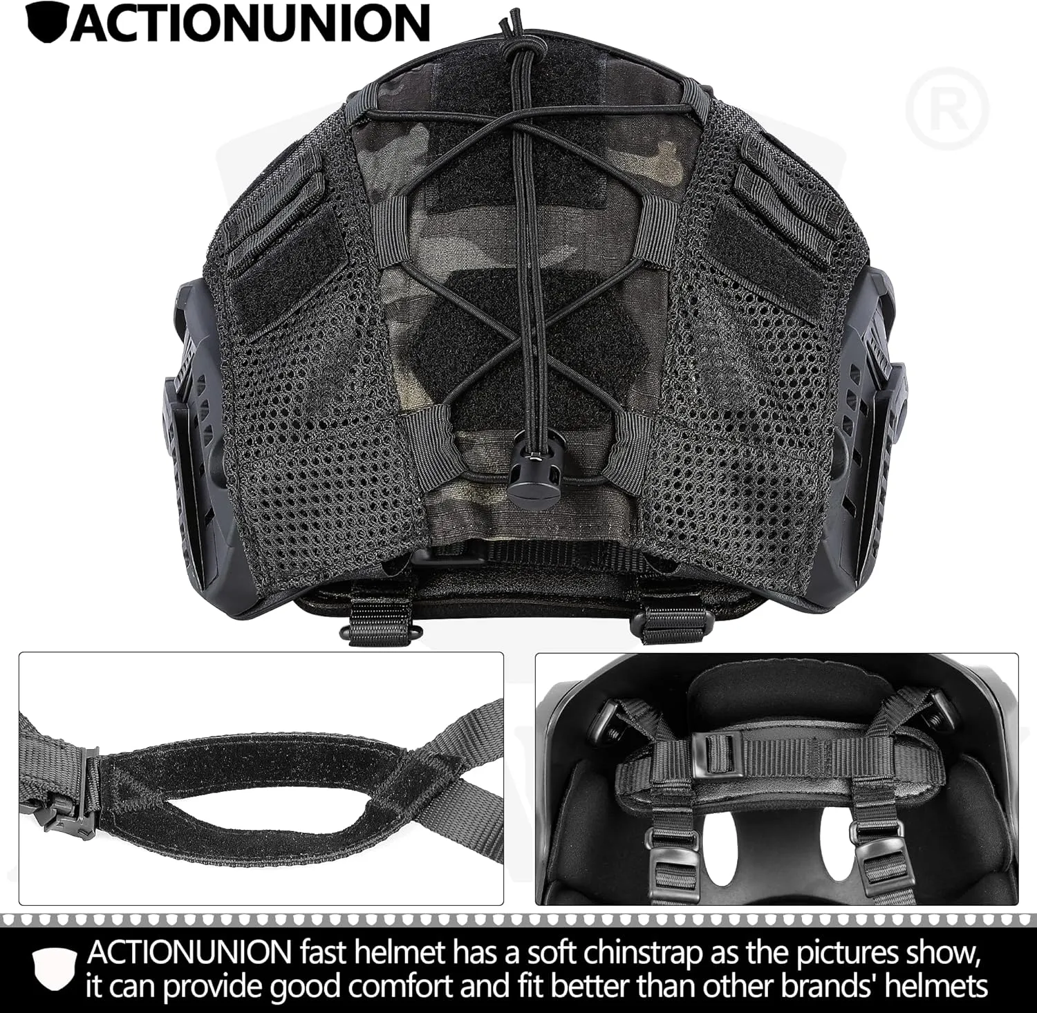 ACTIONUNION Airsoft Helmet Set PJ Type Tactical Paintball Helmet