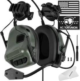 ACTIONUNION Tactical Headset for Airsoft Helmet No Noise Reduction
