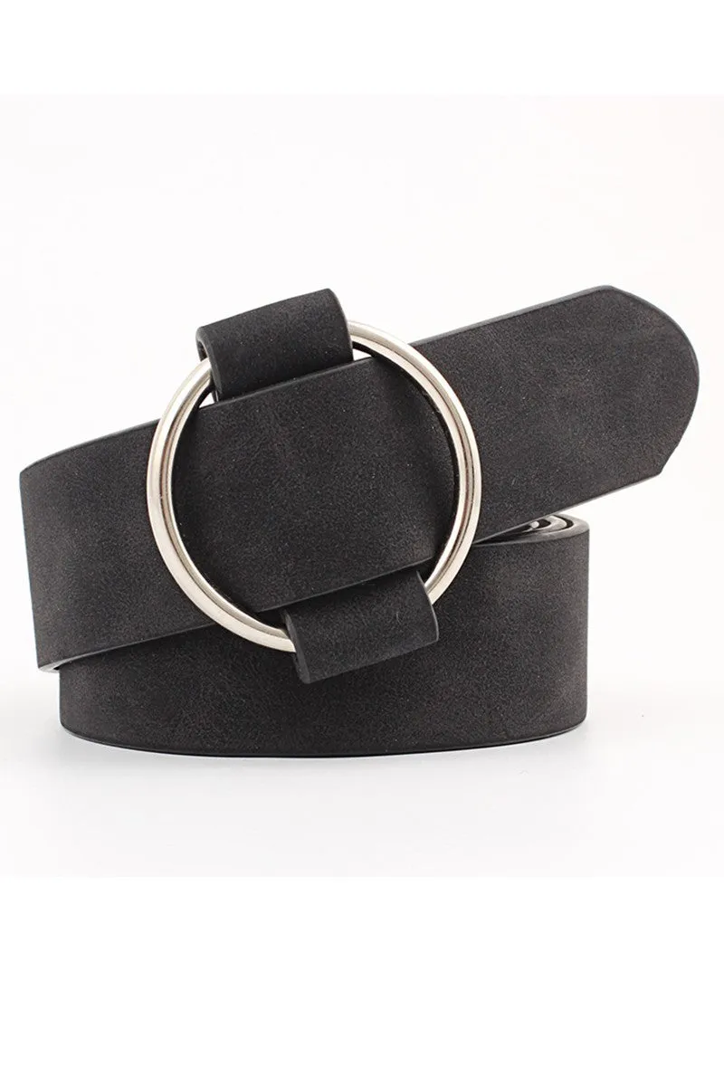 Basic Faux Leather Buckle Belt