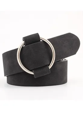 Basic Faux Leather Buckle Belt