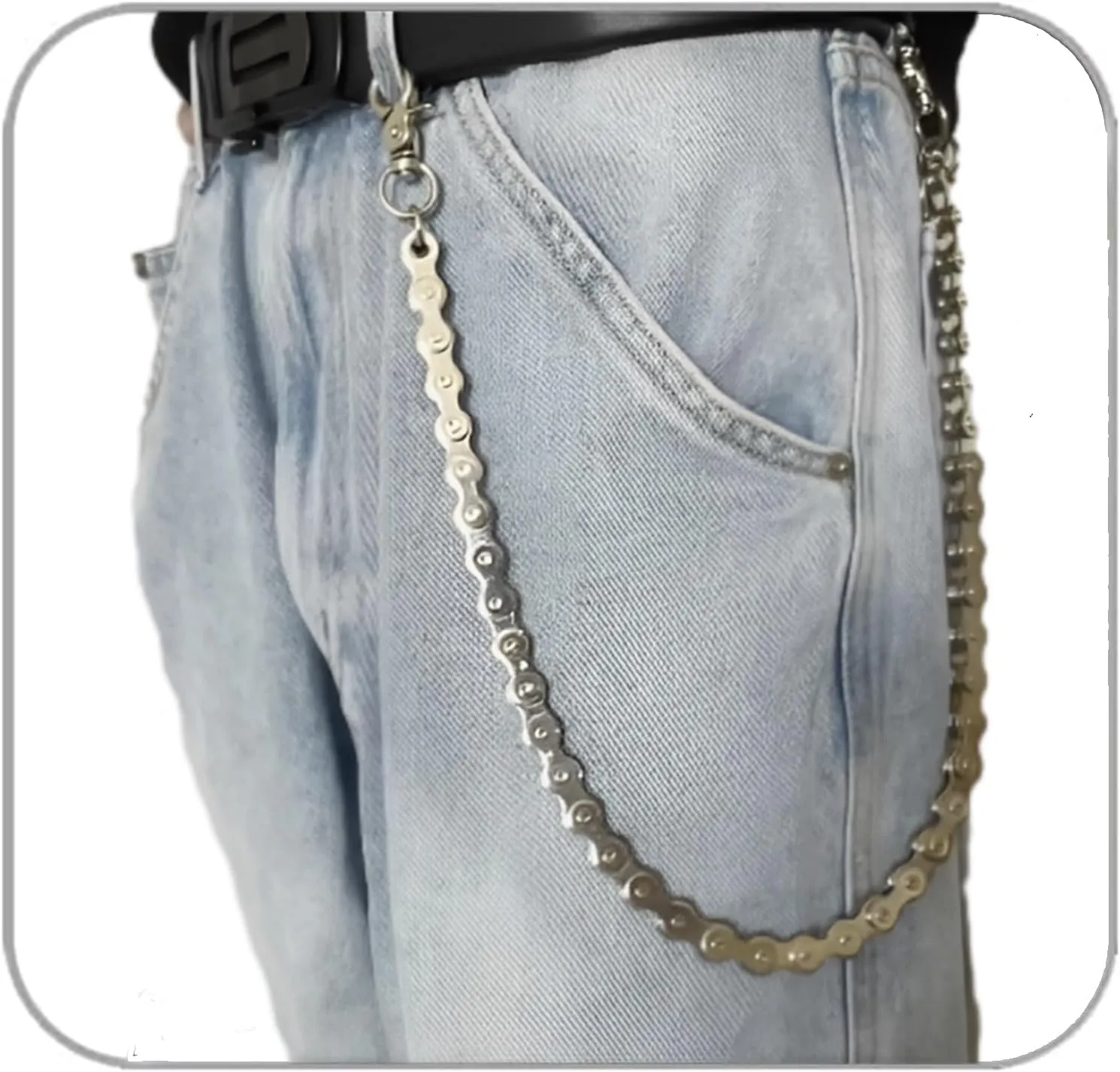 Biker Wallet Chain ??Heavy Duty Punk Keychain for Jeans, Belt, Pocket | Men & Women