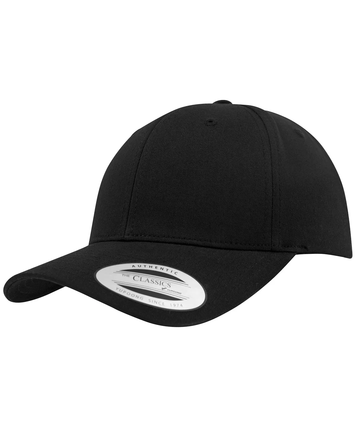 Black - Curved classic snapback (7706)(7706)