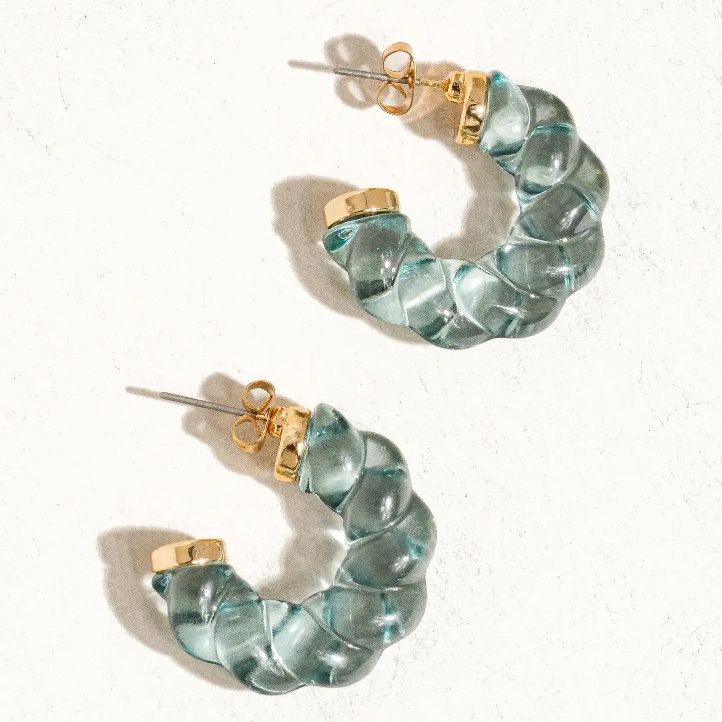 Braided C-Hoop Earring