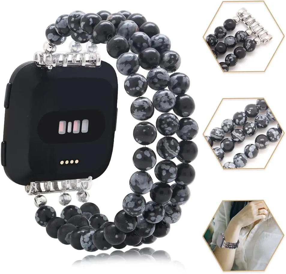 C&L Accessories Fashion Wristband Compatible with Fitbit Versa 2 Bands