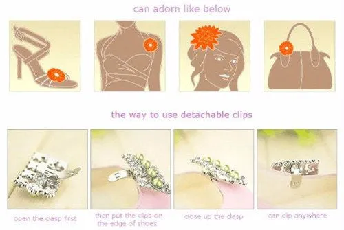 Colorful & Clear Acrylic Shoe Clip