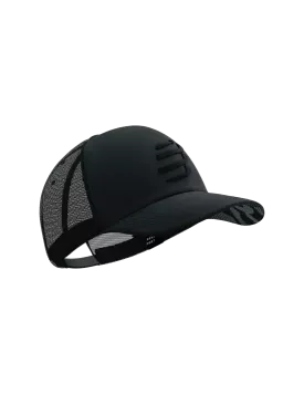 Compressport Unisex's Trucker Cap - Black/Black Refelctive