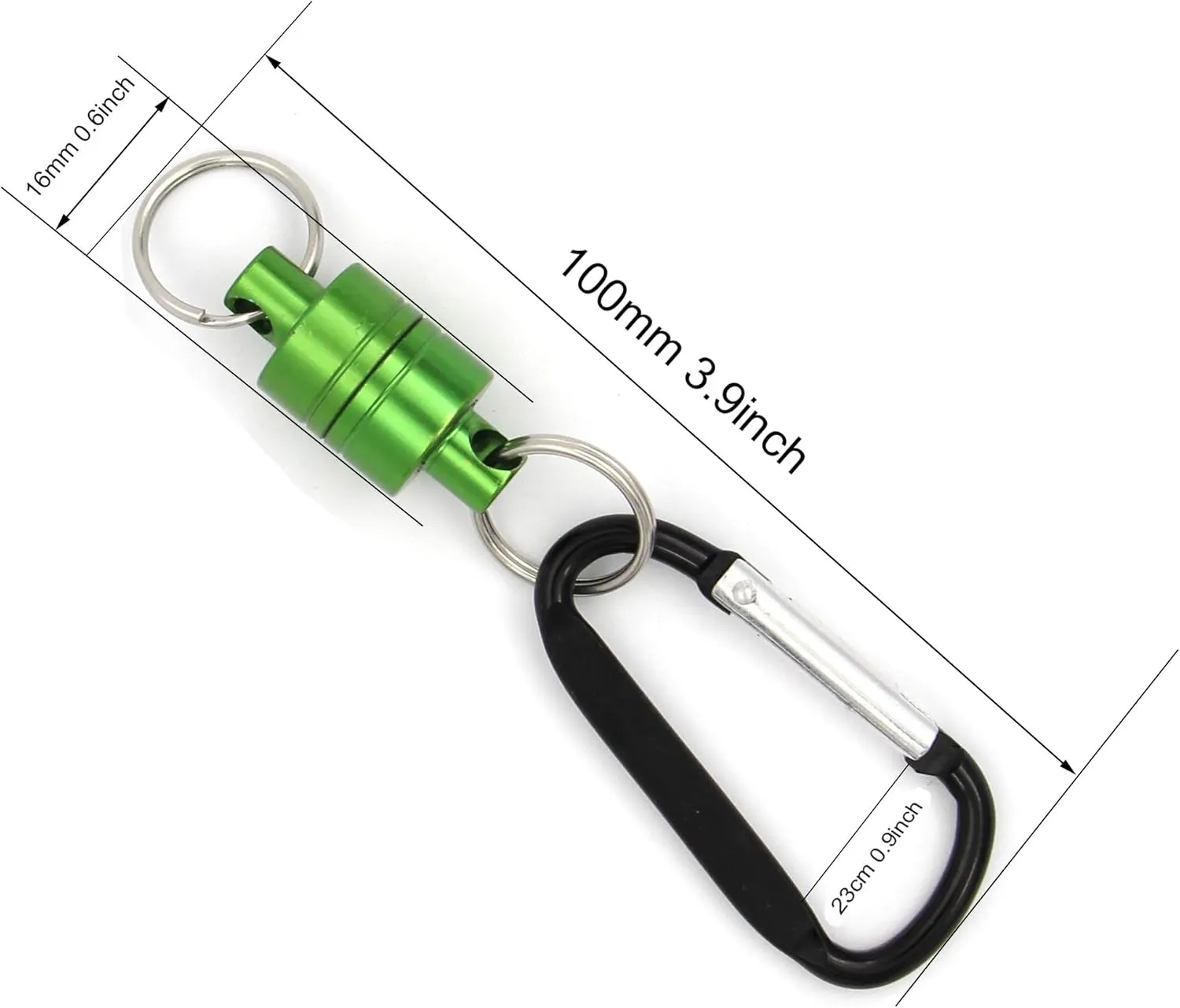 CRAZY SHARK Magnetic Net Release Aluminum Shell for Fly Fishing