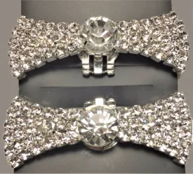 Crystal Bow Rhinestone Shoe Clip