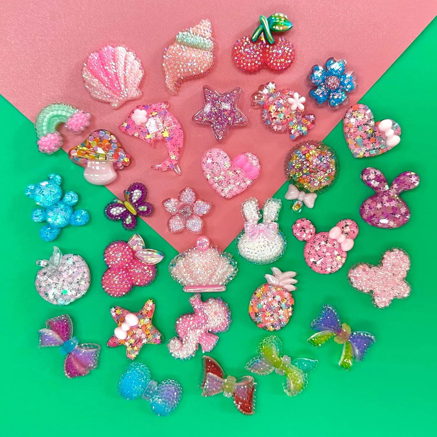 dntt Cute bling Shoe Charms for Girls Cute Shoe Charms for Adults Teens Kids Kawaii Shoe Decoration Charms for Clog Sandals Birthday Party Gift