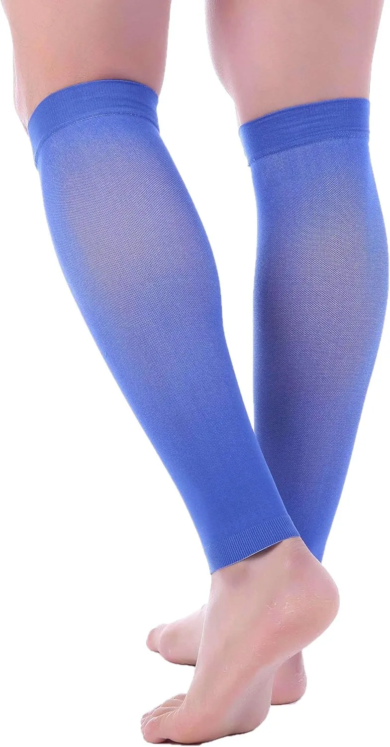Doc Miller Compression Calf Sleeve for Men & Women, Premium Medical Grade, 20-30mmHg Graduated, Shin Splints, 1 Pair
