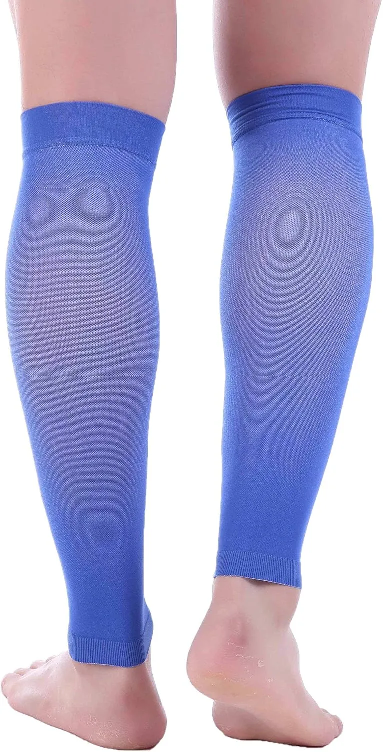 Doc Miller Compression Calf Sleeve for Men & Women, Premium Medical Grade, 20-30mmHg Graduated, Shin Splints, 1 Pair