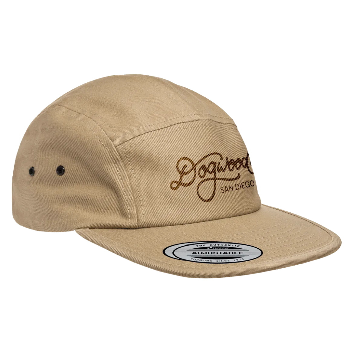 DOGWOOD - "Logo / San Diego" (Khaki) (Jockey/Camper Cap)