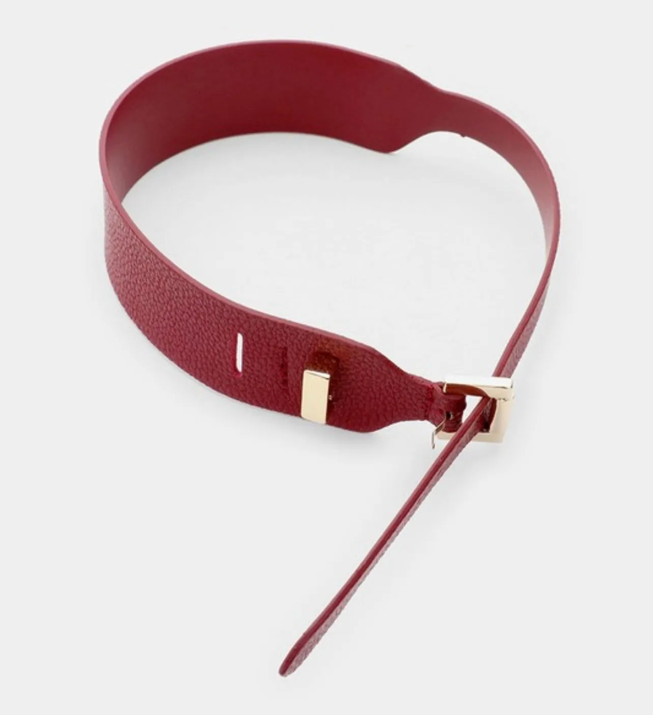 FAUX LEATHER BELT BUCKLE BRACELET