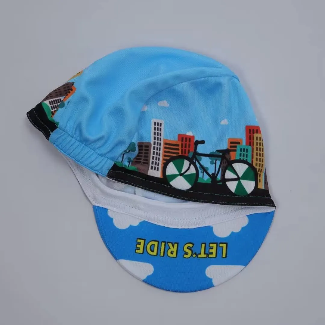 Funny Cycling Cap - Polyester Skull Cycling Hat-Under Helmet -Cartoon Cycling Helmet Liner Breathable&Sweat Uptake