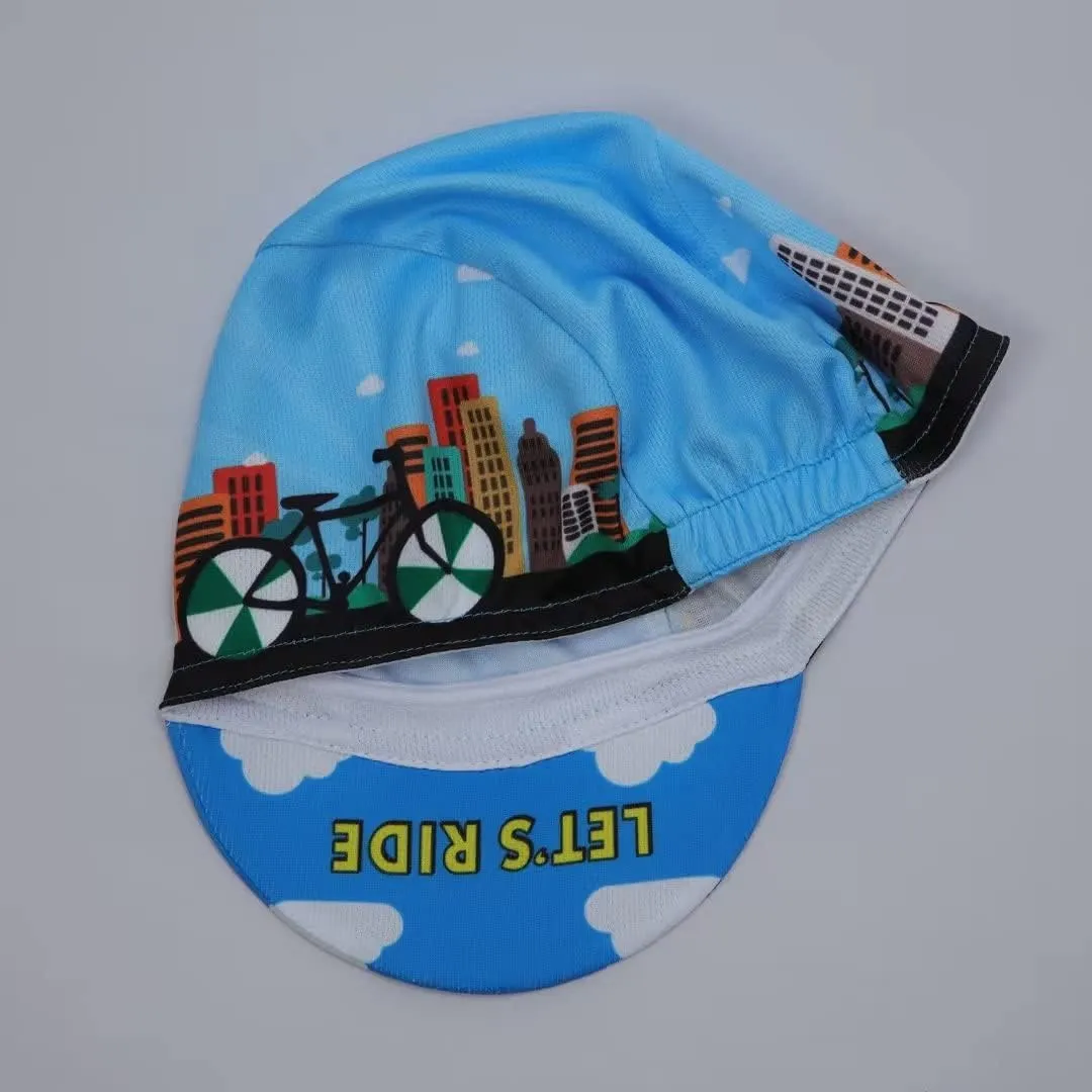 Funny Cycling Cap - Polyester Skull Cycling Hat-Under Helmet -Cartoon Cycling Helmet Liner Breathable&Sweat Uptake