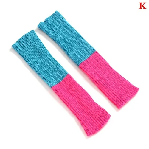 Gaiters Boot Cuffs Woman Thigh High Warm Knit Knitted Knee