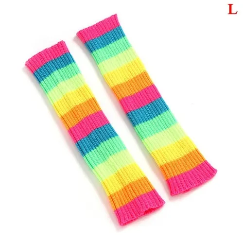 Gaiters Boot Cuffs Woman Thigh High Warm Knit Knitted Knee