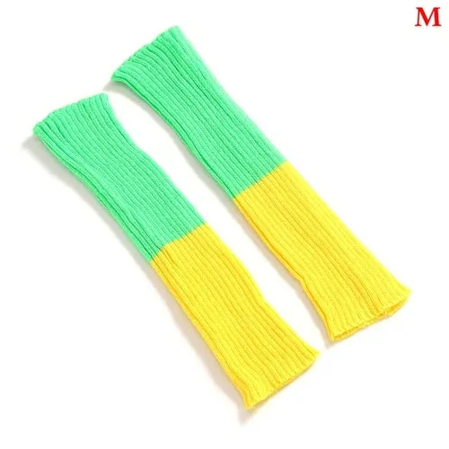 Gaiters Boot Cuffs Woman Thigh High Warm Knit Knitted Knee