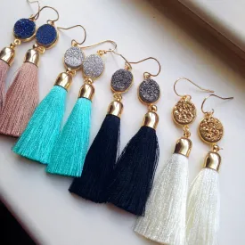 Gold Tassel Earrings
