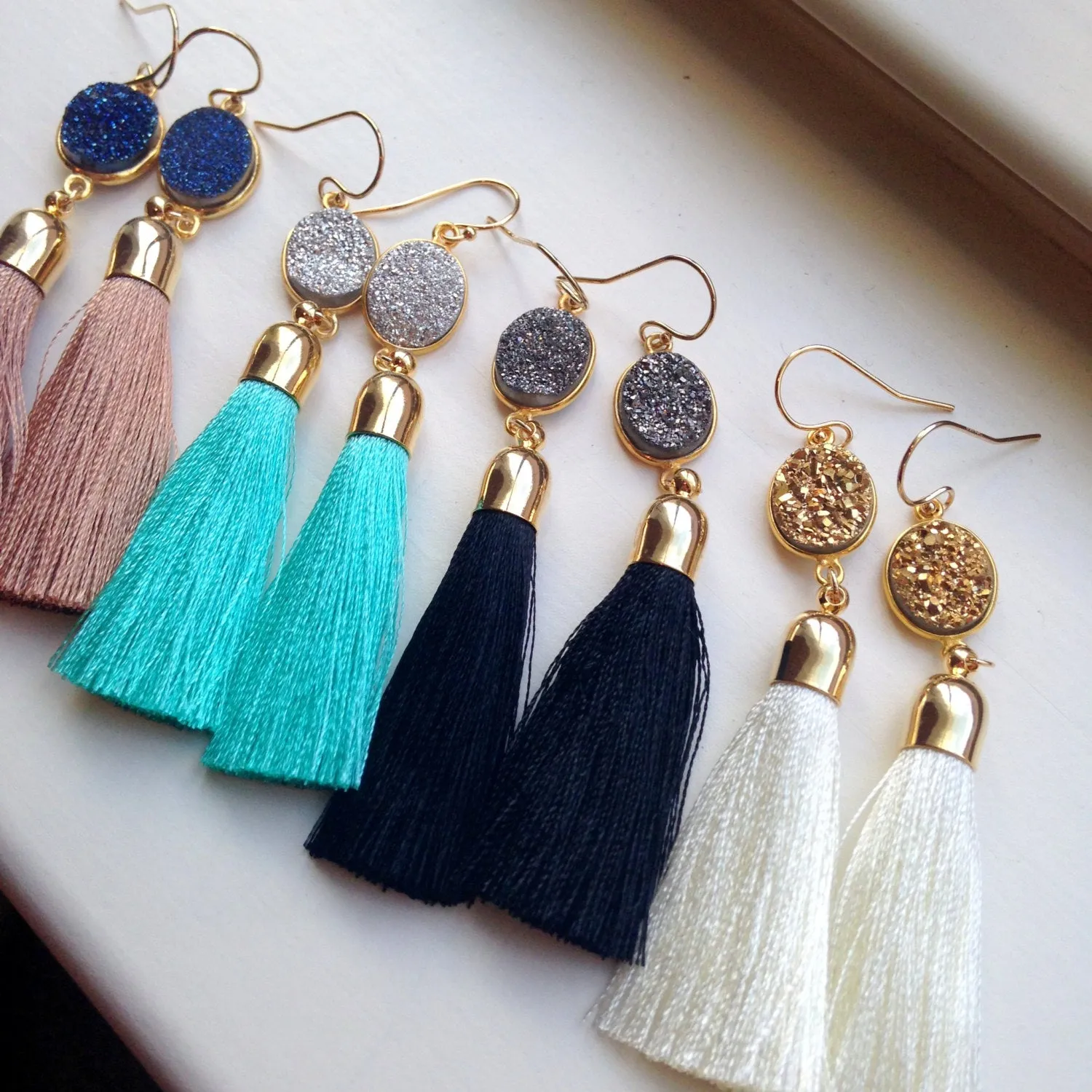 Gold Tassel Earrings