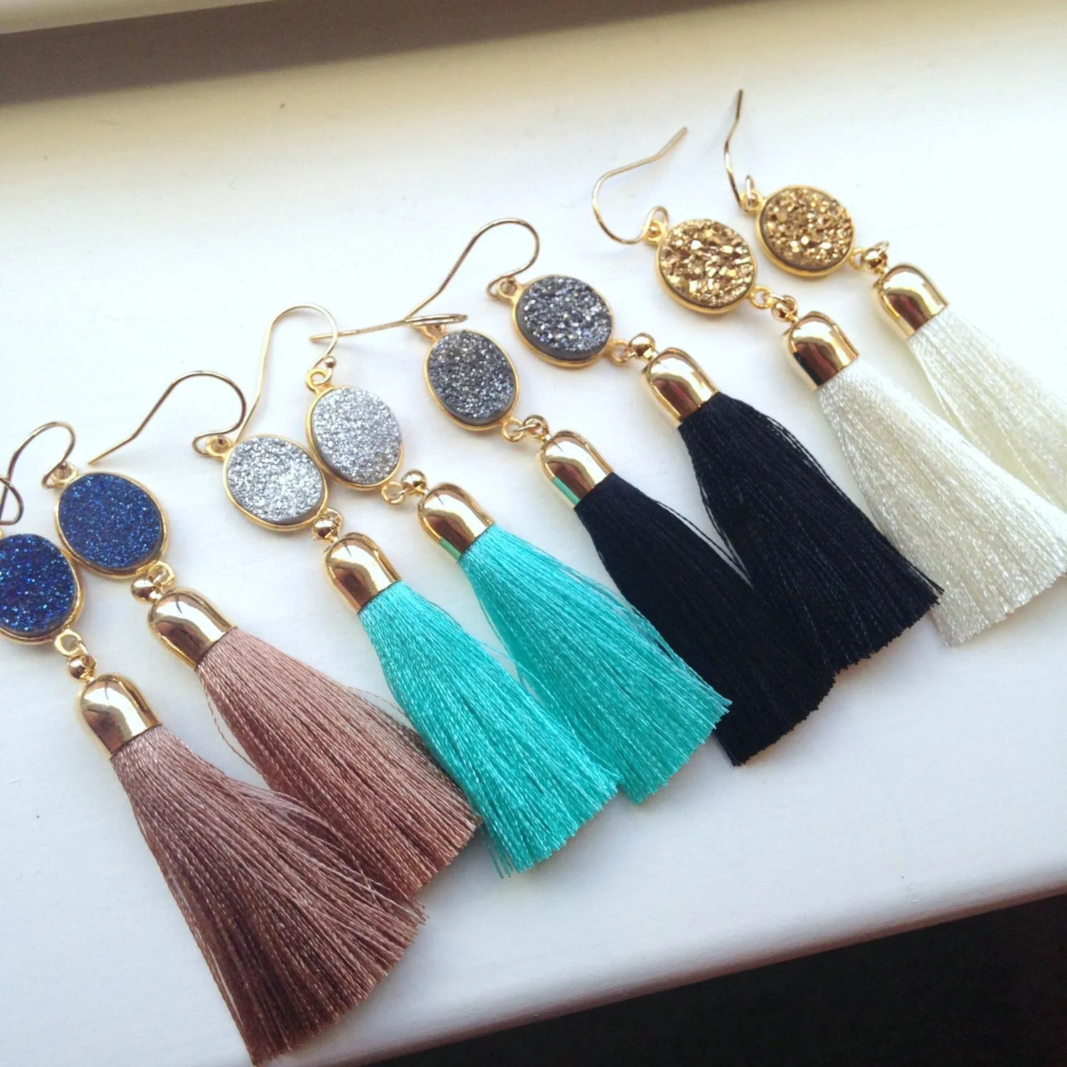 Gold Tassel Earrings