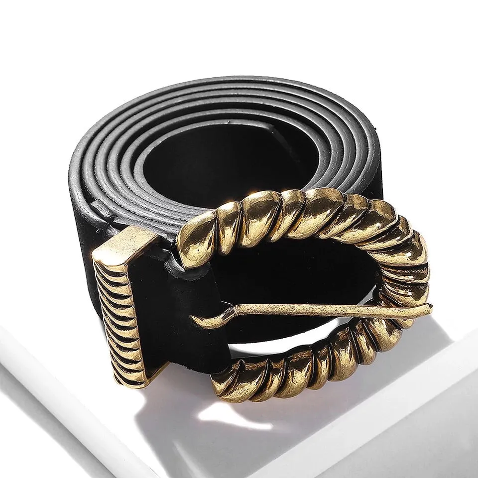 GOLD VELVET VINTAGE BELT