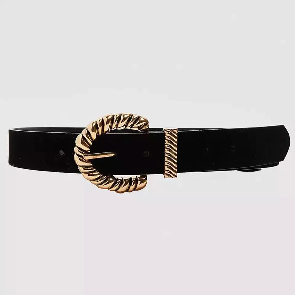 GOLD VELVET VINTAGE BELT