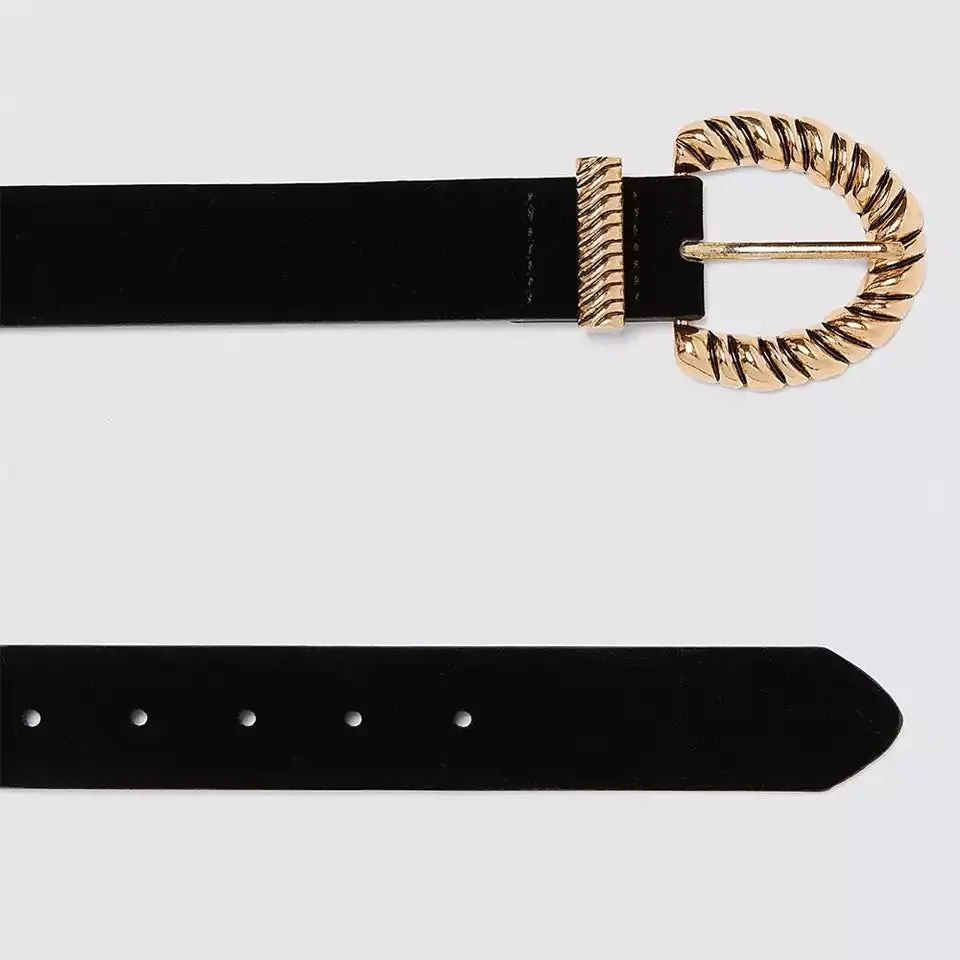 GOLD VELVET VINTAGE BELT