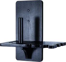 GOOX Pool Chalk Holder - Wall Mounted Solid Wood Cone Chalk Holder for Billiards - Pool Table Accessories Black