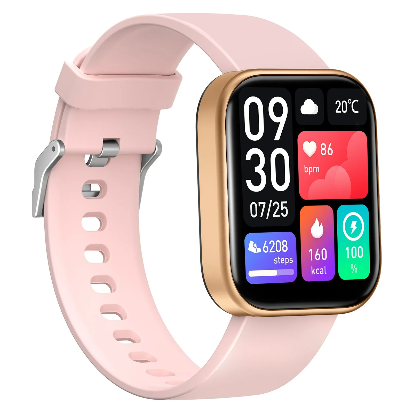 GTS6 Smartwatch for Android and IOS, 2" HD Touch Screen, Built-in Bluetooth, GPS & Alexa Technology, IP67 Waterproof, Health & Fitness Tracker - 100 Sport Modes & 5 Color Smartwatch