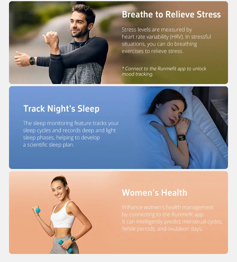 GTS7-Pro Women’s &amp; IOS – 2” HD Touch Screen – Built-in Bluetooth, GPS &amp; Alexa Technology – IP67 Waterproof – Health &amp; Fitness Tracker: 100 Sport Modes – 5 Color Smartwatch Straps – (Pink))