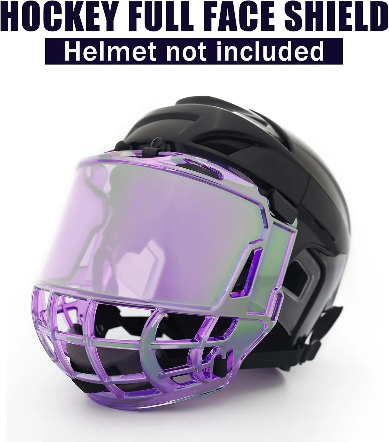 Gy Hockey Full Face Shield Visor Senior Ice Hockey Helmet Visor Adult & Youth, Anti-Scratch/Anti-Fog/Ce Certified