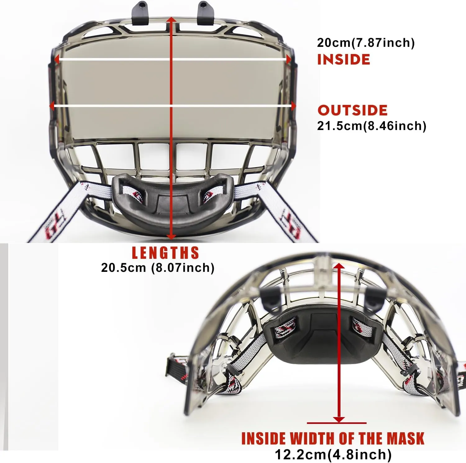 Gy Hockey Full Face Shield Visor Senior Ice Hockey Helmet Visor Adult & Youth, Anti-Scratch/Anti-Fog/Ce Certified