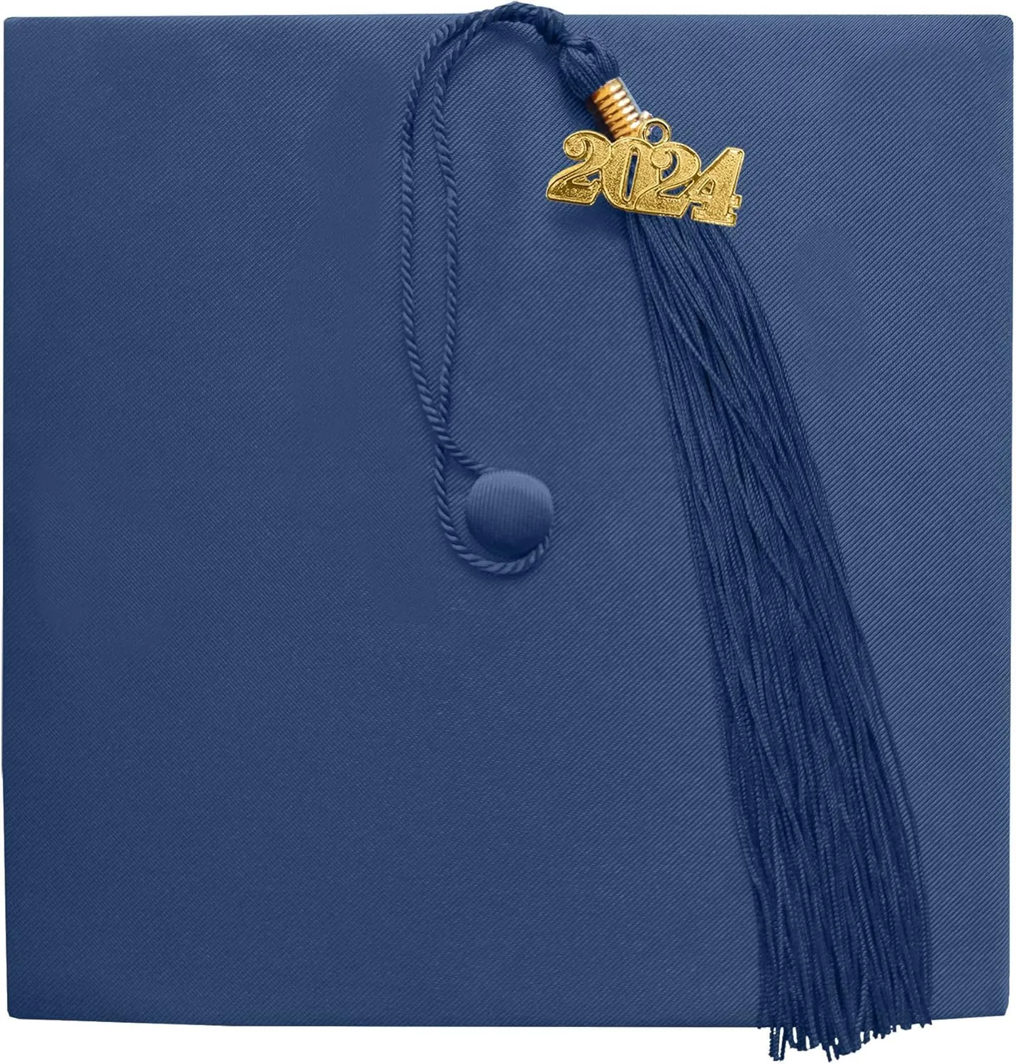 Happy Secret Shiny Graduation Cap Unisex with 2025 Tassel 2024 Year Charm for High School & Bachelor