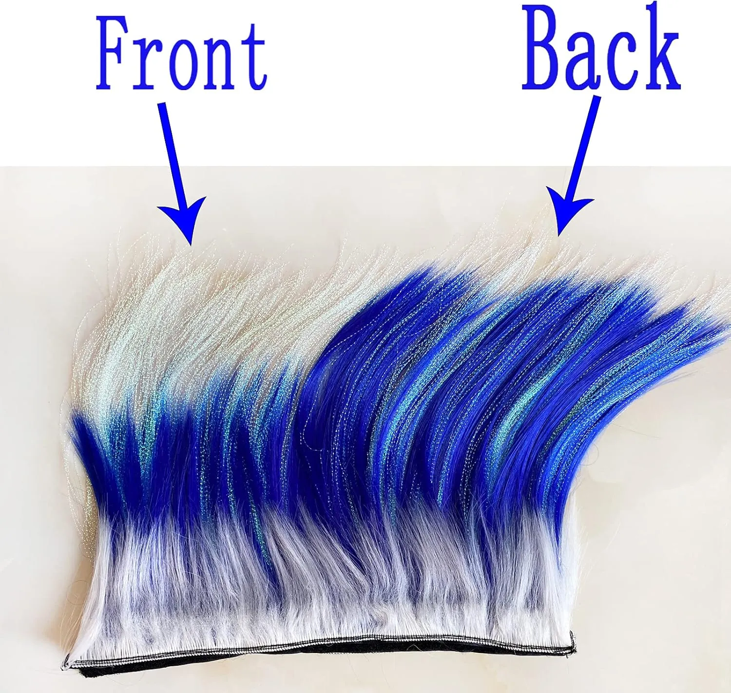 Helmet Mohawk Hawk Cosplay Wig Helmet Accessory for Motorcycle Bicycle Ski Helmets Real Hair Decorations (Helmet not Included)