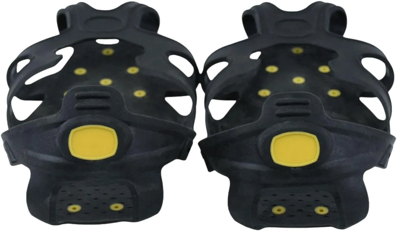 Ice Cleats Crampons Anti Slip Practical Portable Cleat Spikes Gripper Spikes for Camping Snow Hiking Winter Outdoor Trekking